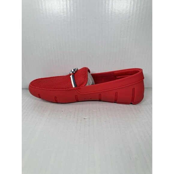 SWIMS Riva Red Loafers Shoes Men’s Size 9.5 Slip In BRAND NEW - Picture 4 of 8